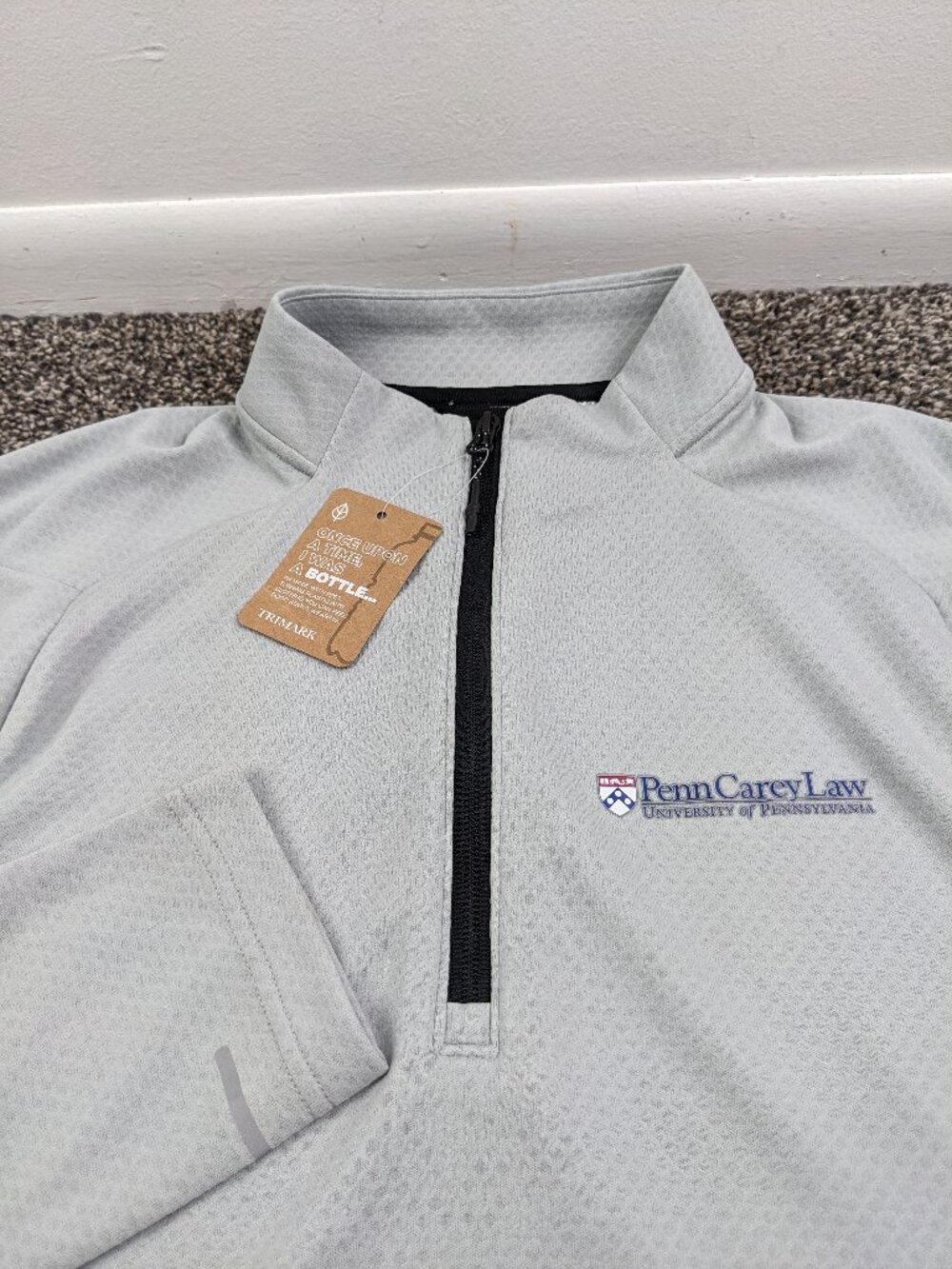 Penn Quakers Carey Law Jacket University Pennsylvania 1/4 Zip Mens Medium